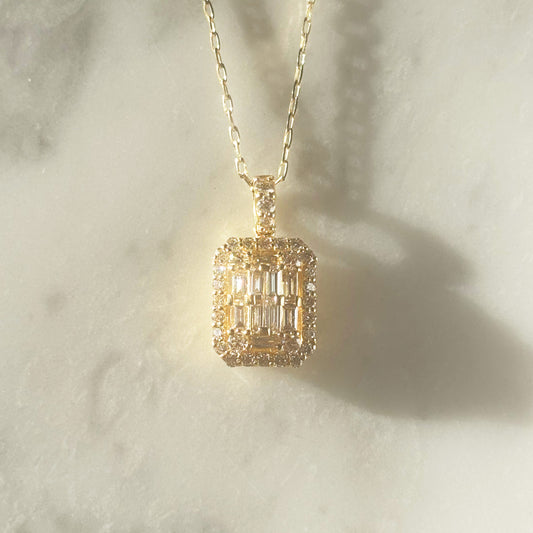 【特価】K18YGダイヤネックレス