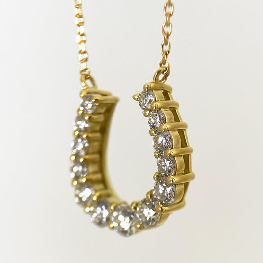 K18ダイヤモンドペンダントネックレス