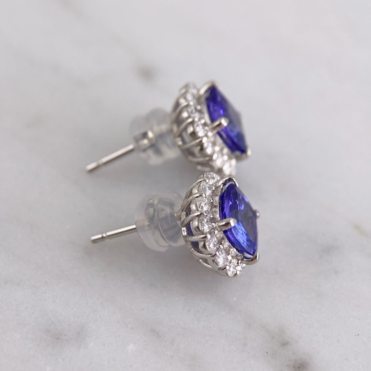 PTタンザナイトピアス　【取り寄せ又は新品製作商品です】