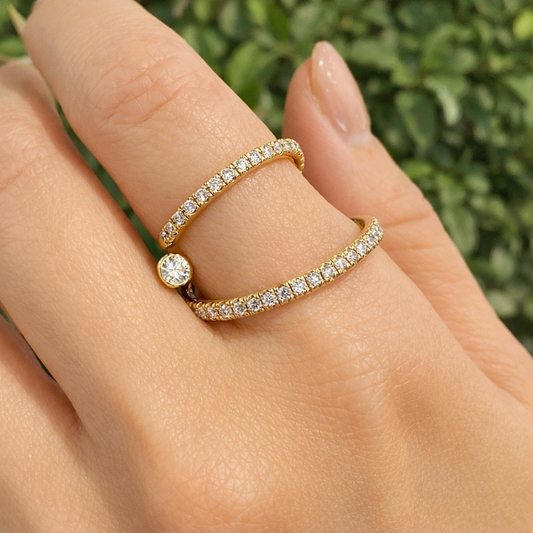 K18YGダイヤリング