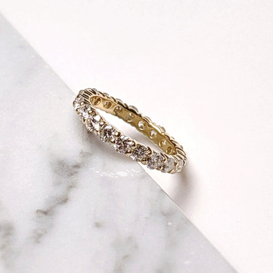 【特価】K18 フルエタニティダイヤモンドリング　【新品製作又はお取り寄せ商品です】