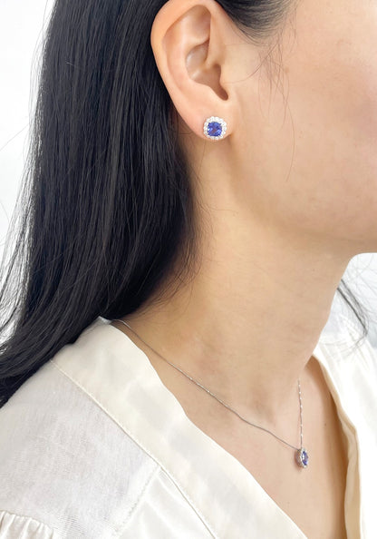 PTタンザナイトピアス　【取り寄せ又は新品製作商品です】