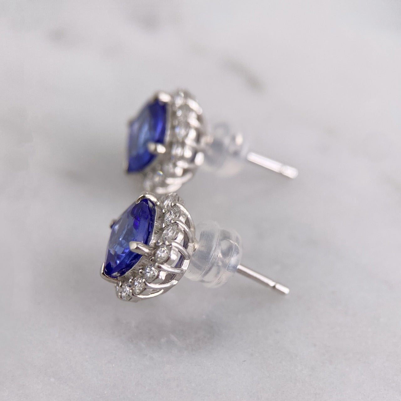 PTタンザナイトピアス　【取り寄せ又は新品製作商品です】