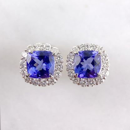 PTタンザナイトピアス　【取り寄せ又は新品製作商品です】