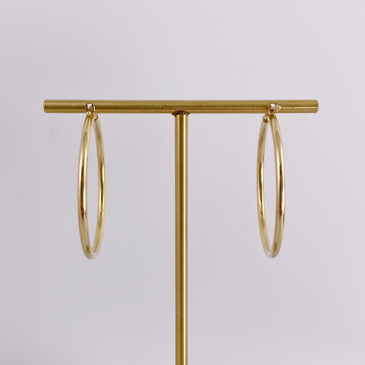 K18地金フープピアス　33mm