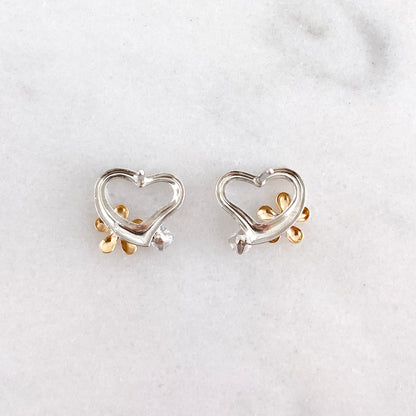 K14WG/K18PG CZピアス