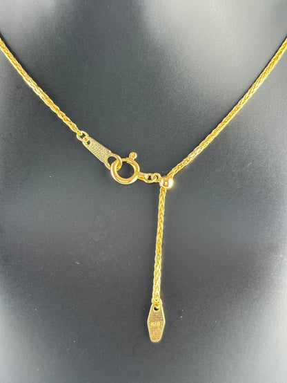 K18YG 2粒ダイヤネックレス　【取り寄せ又は新品製作商品です】