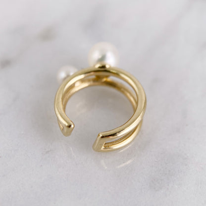 K10淡水パールイヤカフ