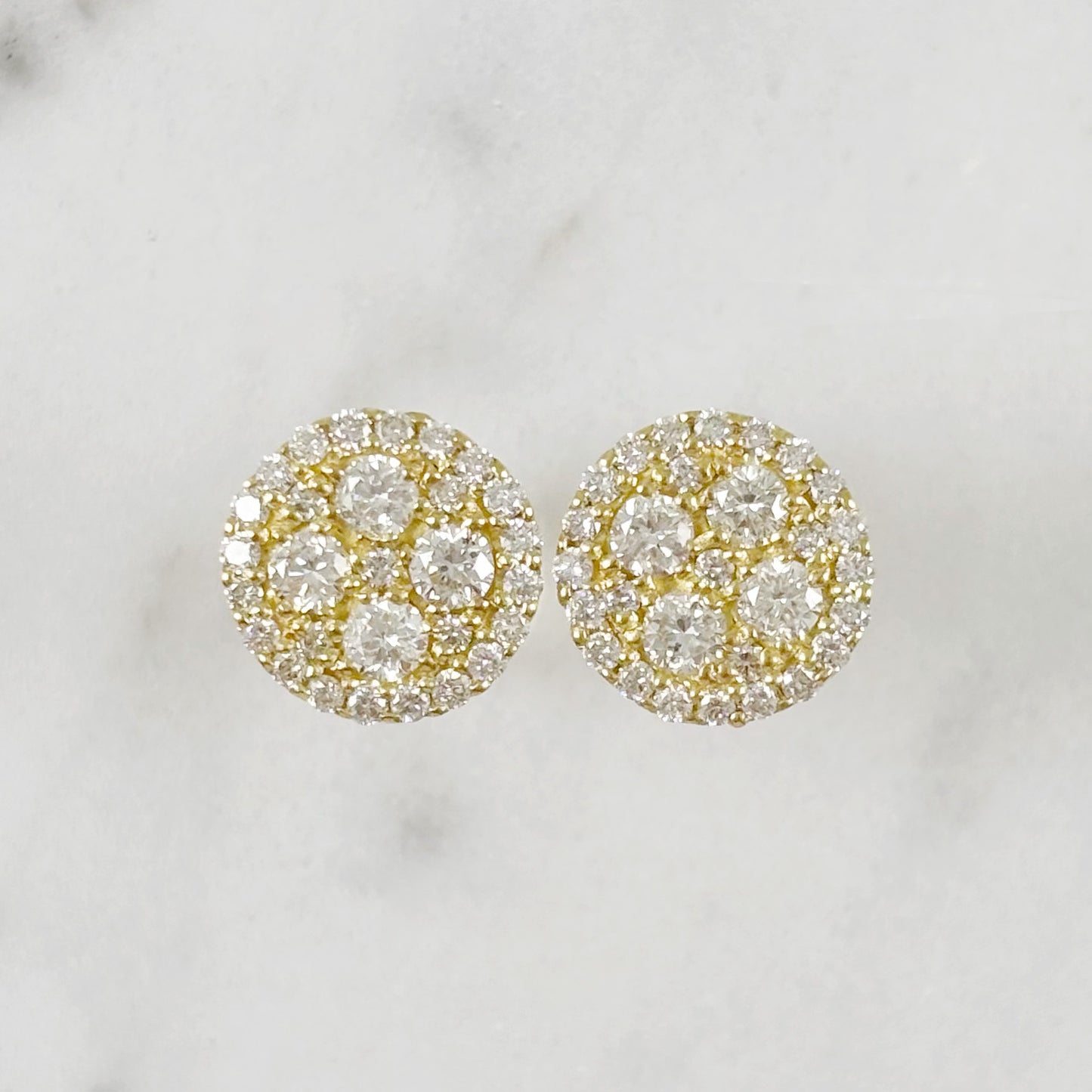 K18YGダイヤピアス【取り寄せ又は新品製作商品です】