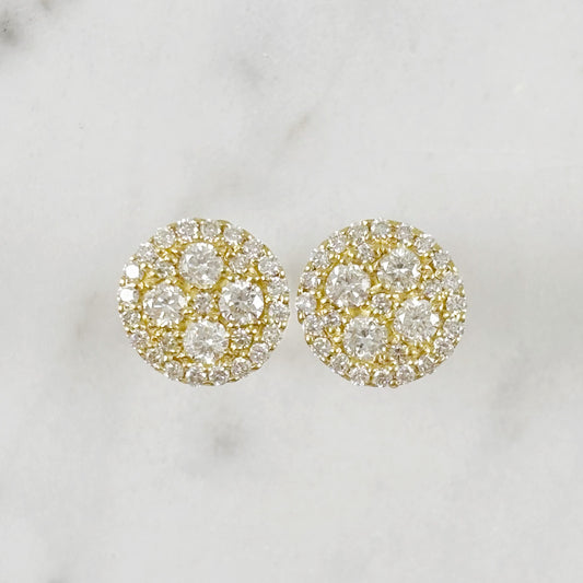 K18YGダイヤピアス【取り寄せ又は新品製作商品です】