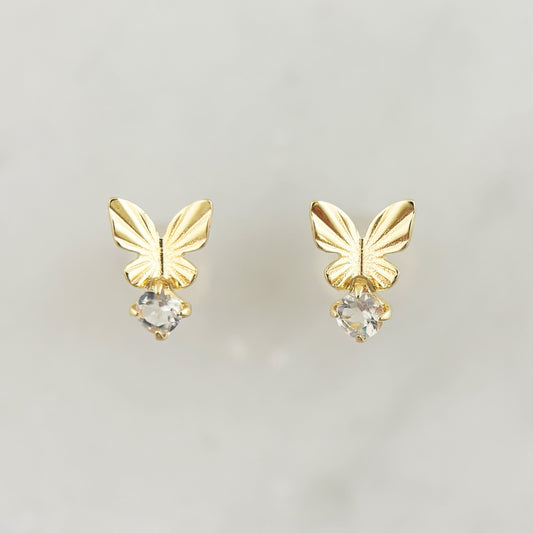 K10YGラブラドライトピアス