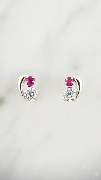 K10WG キュービックジルコニアピアス