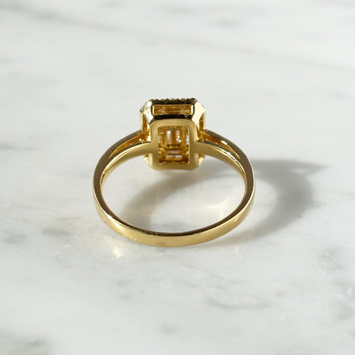 【特価】K18YGダイヤリング