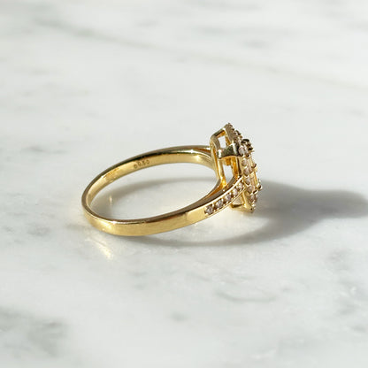 【特価】K18YGダイヤリング