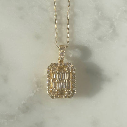 【特価】K18YGダイヤネックレス