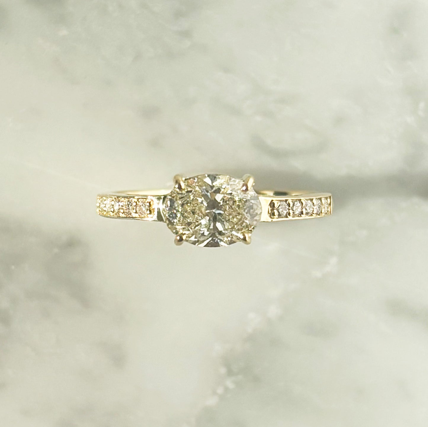 K18YGダイヤリング