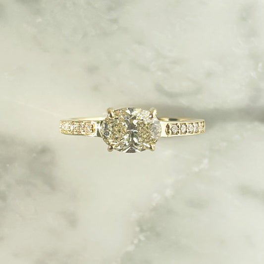 K18YGダイヤリング