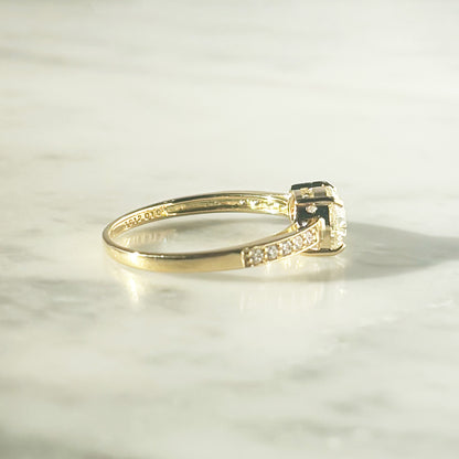 K18YGダイヤリング