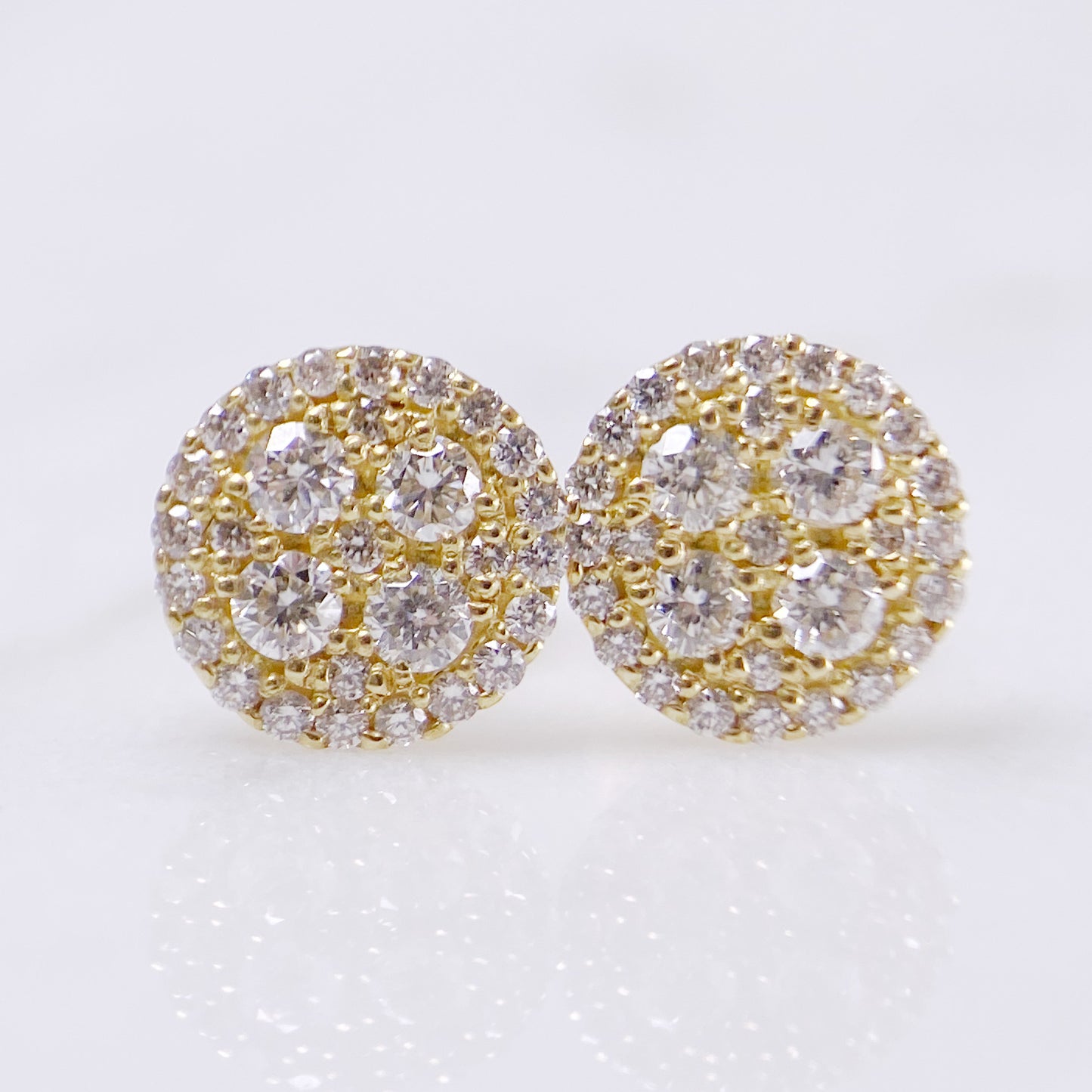 K18YGダイヤピアス【取り寄せ又は新品製作商品です】