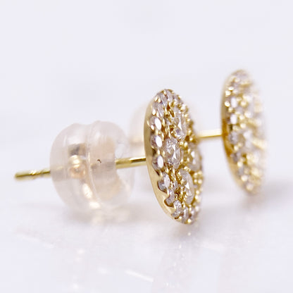 K18YGダイヤピアス【取り寄せ又は新品製作商品です】