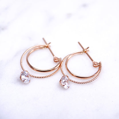 K10PGキュービックピアス(00046)