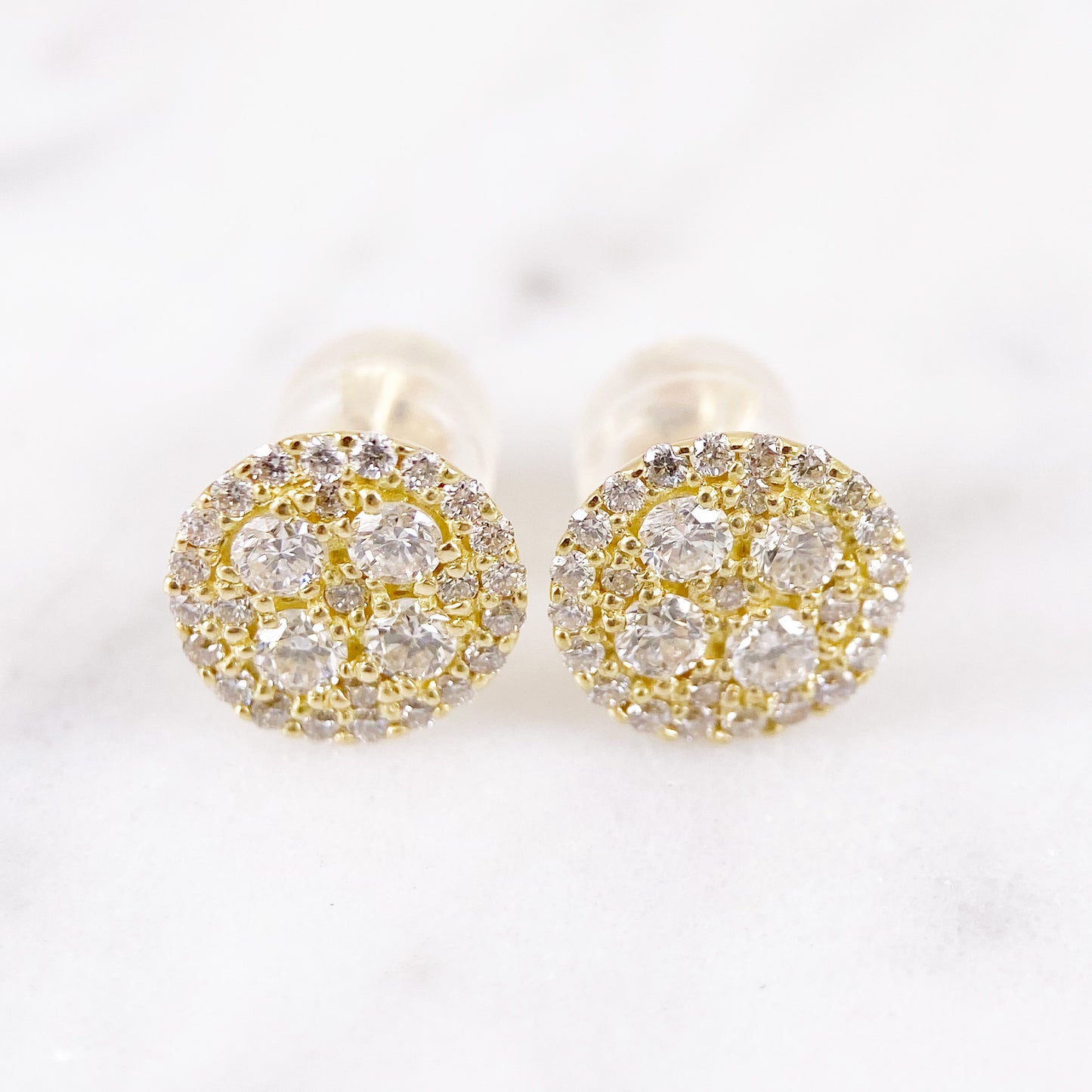 K18YGダイヤピアス【取り寄せ又は新品製作商品です】