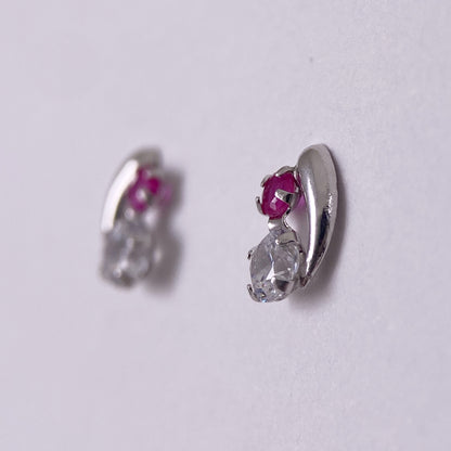 K10WG キュービックジルコニアピアス