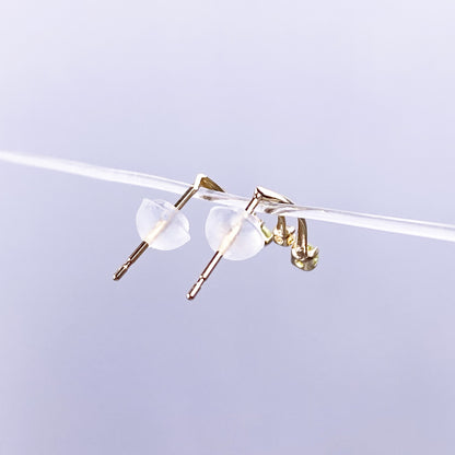 K10YGペリドットピアス