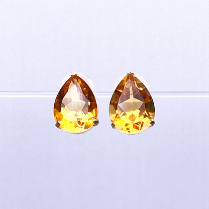 K18YGシトリンピアス