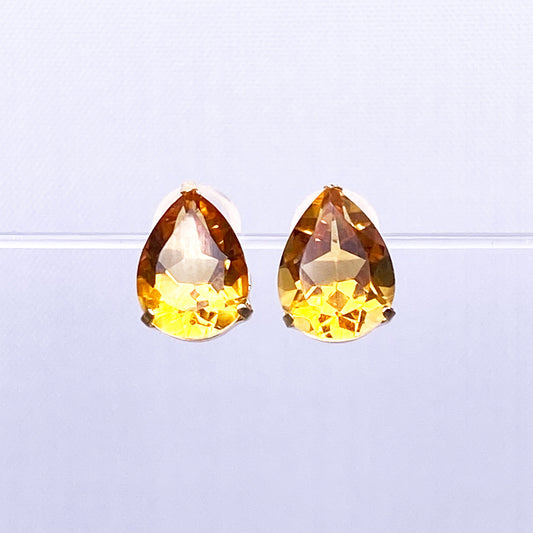 K18YGシトリンピアス