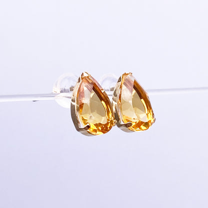 K18YGシトリンピアス