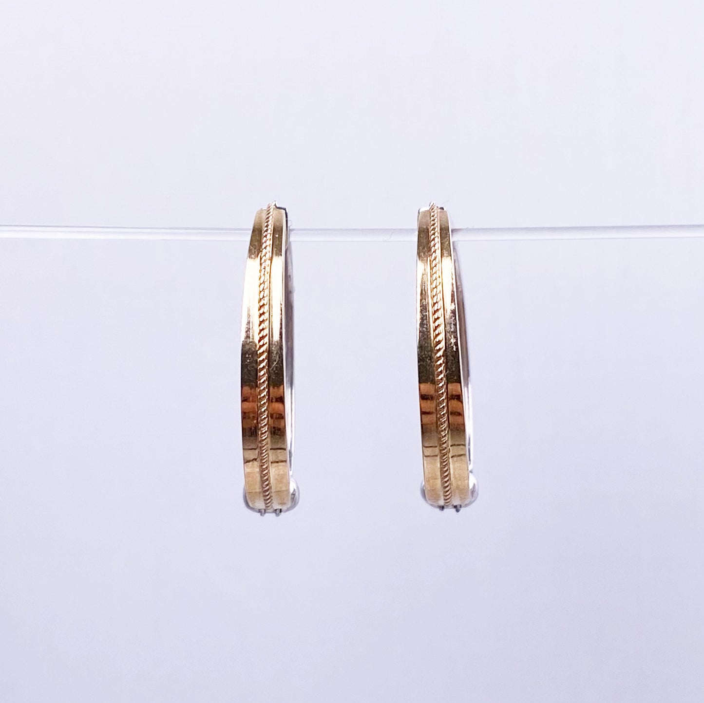 K10YG/10WG地金イヤリング
