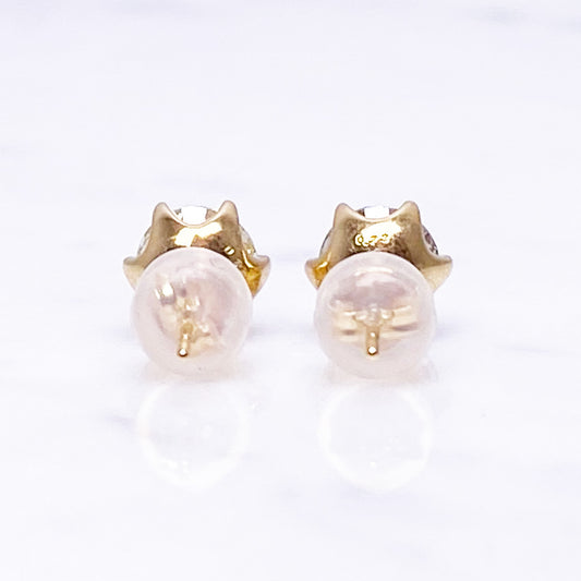 【特価】K18YGダイヤピアス