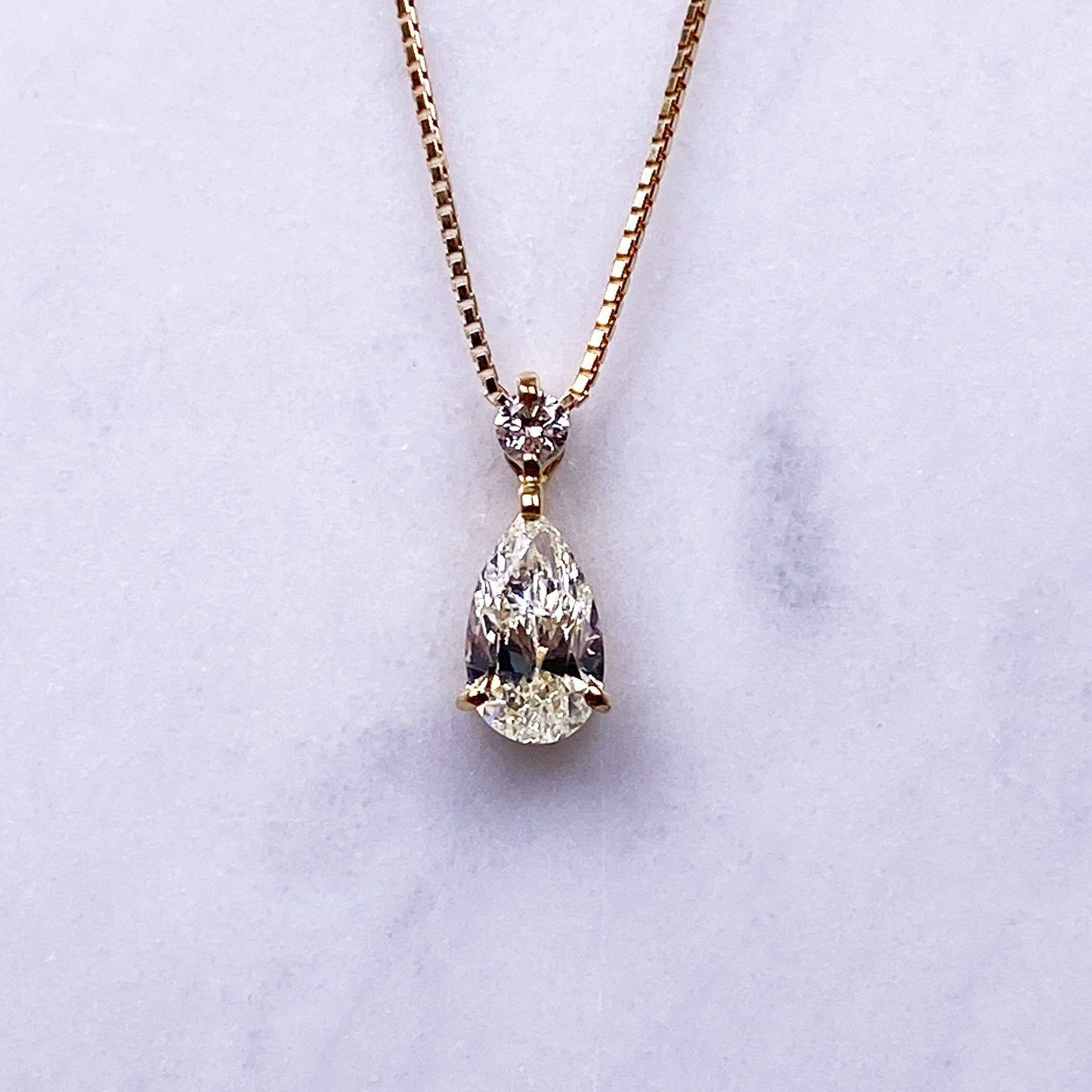 【特価】K18YGダイヤネックレス