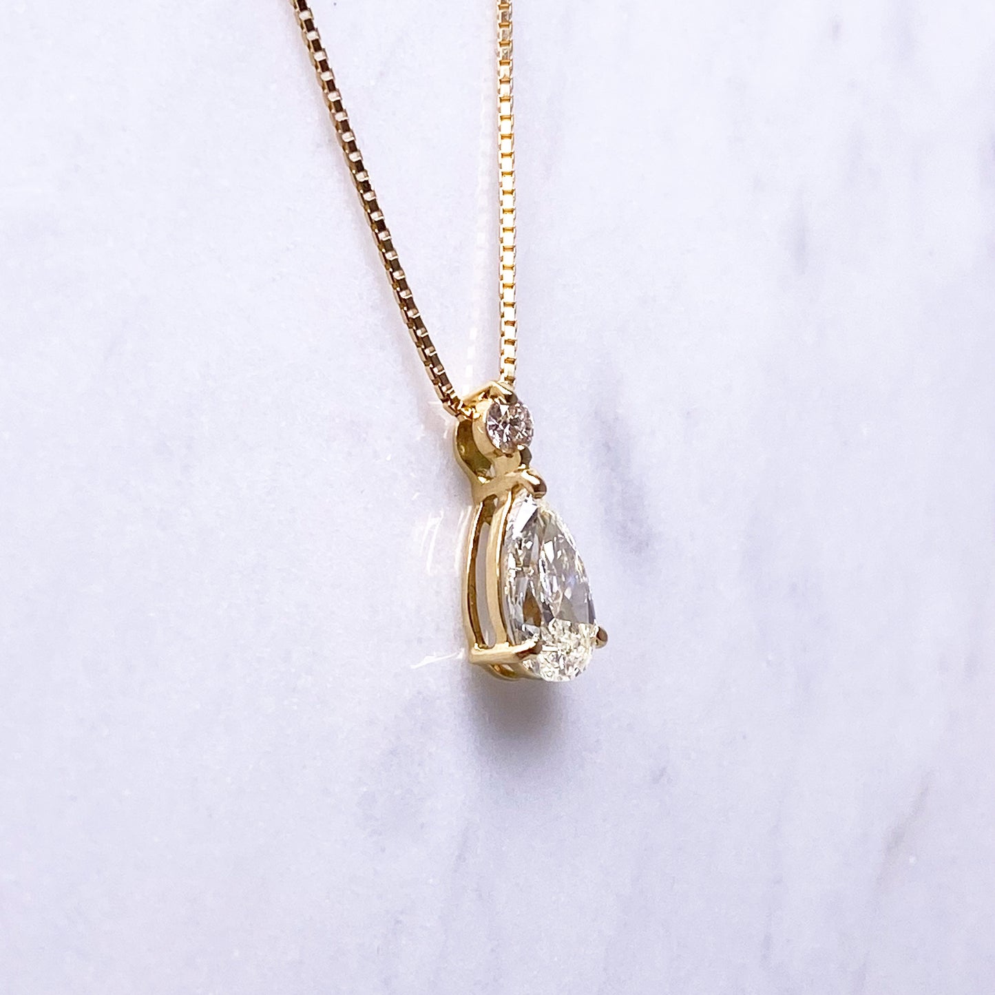 【特価】K18YGダイヤネックレス