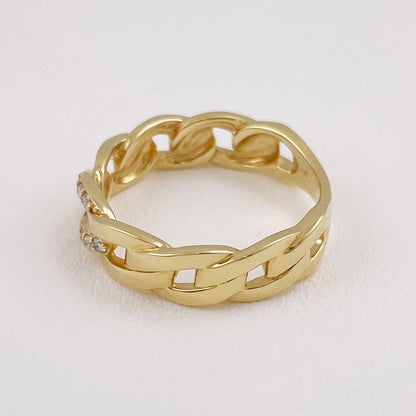 K18YGダイヤモンドリング　