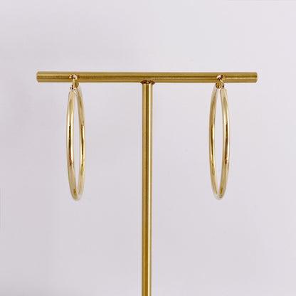 K18地金フープピアス　33mm