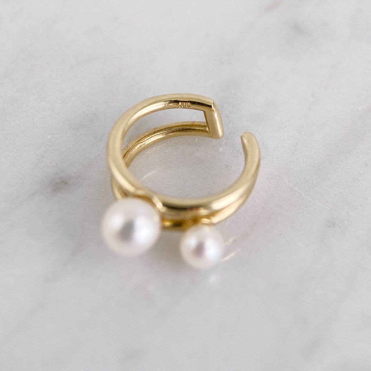 K10淡水パールイヤカフ