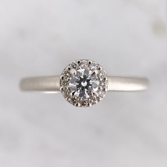 【特価】PTダイヤリング0.2カラット