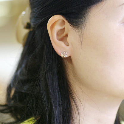 K14WG/K18PG CZピアス