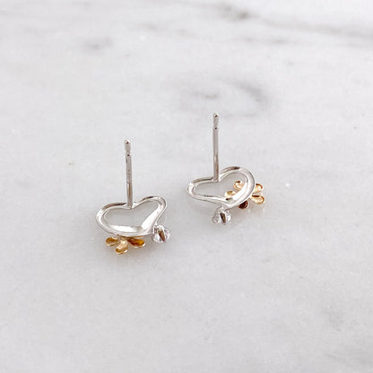 K14WG/K18PG CZピアス