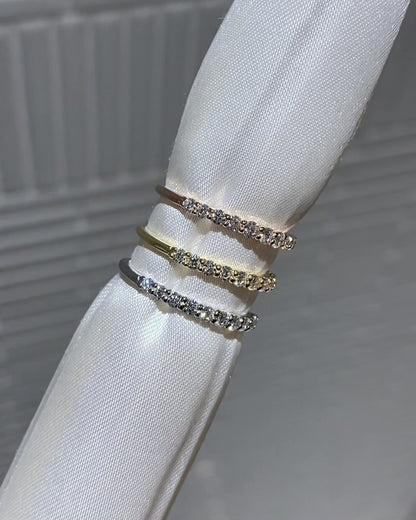 【特別企画商品】K18YGダイヤハーフエタニティ【特価】